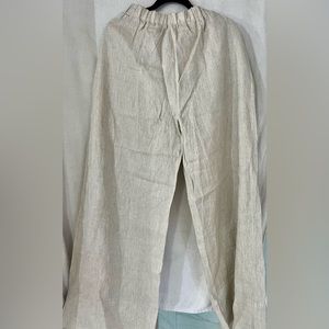 Australian designer DISSH linen drawstring waist pants, Size 10